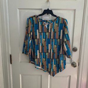 Alfred Dunner Striped Blouse